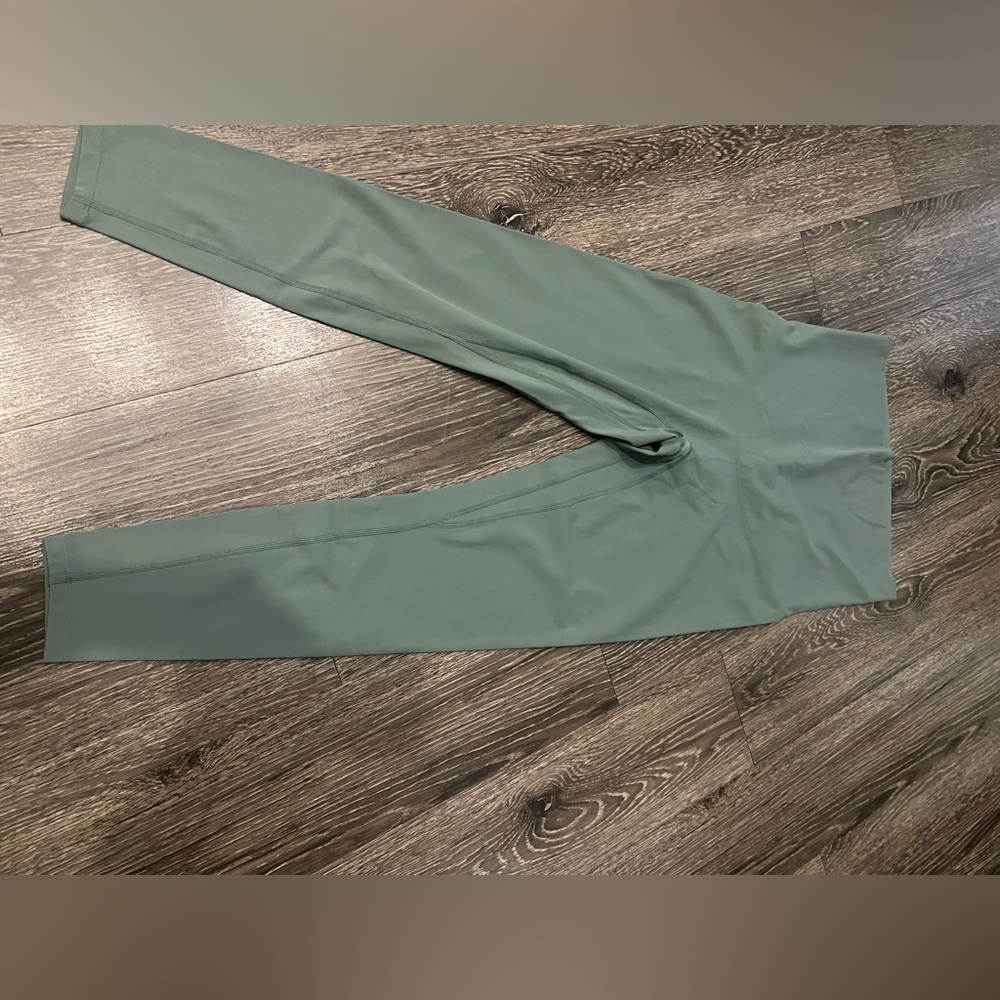 Used maternity leggings, green, medium